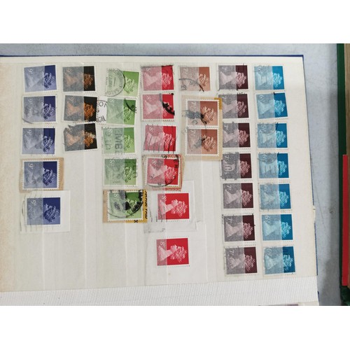 299 - 2x stanley gibbons stamp albums to inc Queen Elizabeth II definative stamps along with any Queen Eli... 