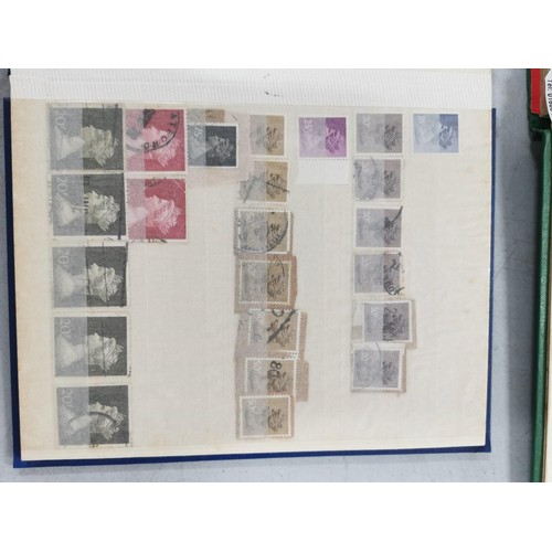 299 - 2x stanley gibbons stamp albums to inc Queen Elizabeth II definative stamps along with any Queen Eli... 