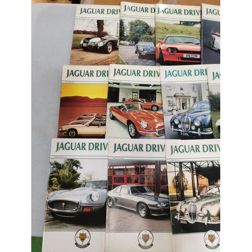 302 - A collection of 44x 1980s Jaguar Driver magazines in good order