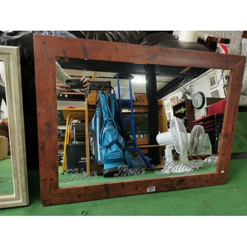 303 - 2x framed mirrors in good order, both with writing on, one reads Live Love Life, other reads Happine... 