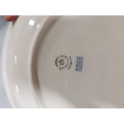 315 - Quantity of collectable china inc Royal Copenhagen denmark plate, Delf plate, willow pattern plates ... 