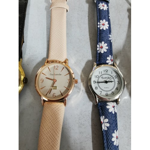 428 - 7x ladies watches and 2x mens watches. Includes Capital and Junghans.