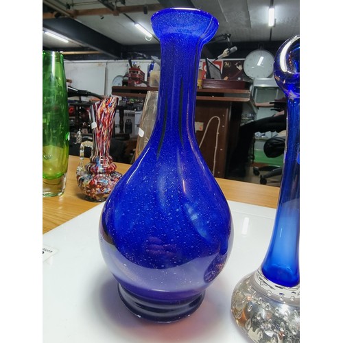 420 - A large collection of 10 pieces of good quality art glass to include 2 glass paperweights, a Murano ... 