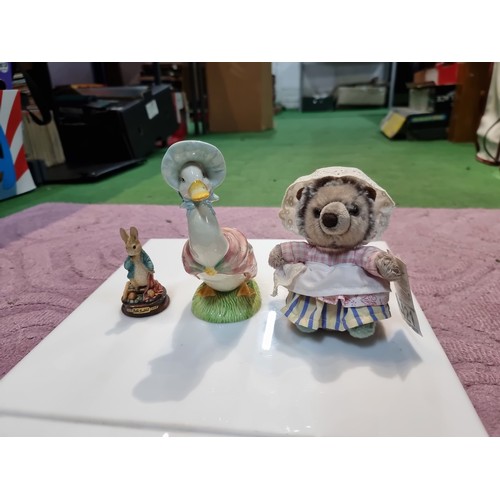 421 - A Beswick Beatrix Potter Jemima Puddleduck figure dated 1993, in excellent condition with no damage,... 