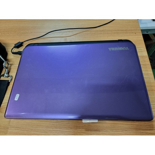 3 - A modern Toshiba satellite laptop with a Core I3 processor with Windows 10, model number L50-B-1NM, ... 