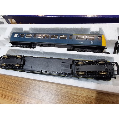 7 - A boxed Lima OO gauge locomotive and coach set (149899) class 101 DMU BR blue in excellent clean con... 