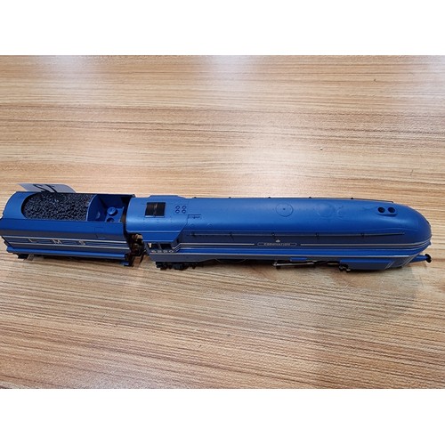 12 - A Hornby OO gauge Coronation class LMS blue & silver locomotive and tender (6220) unboxed in very cl... 