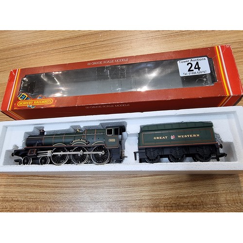 24 - A boxed Hornby R313G GWR Hagley Hall locomotive and tender, boxed in very clean condition, tested as... 