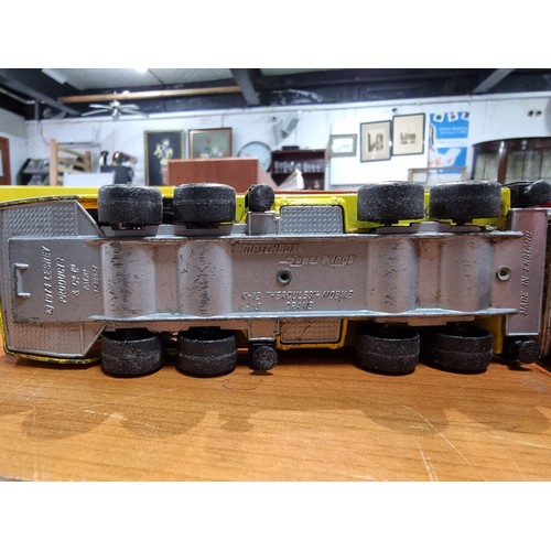 25 - A large collection of various vintage diecast vehicles to include some good long truck lorries inclu... 