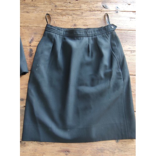 91 - A collection of 5x pencil skirts from the 80's  including 4 by Yves Saint Laurent (1 woollen) along ... 