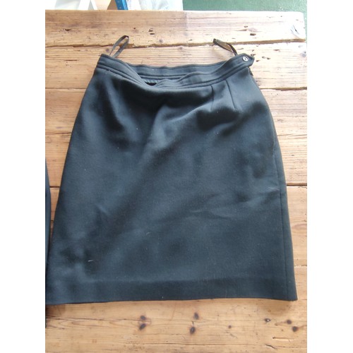 91 - A collection of 5x pencil skirts from the 80's  including 4 by Yves Saint Laurent (1 woollen) along ... 