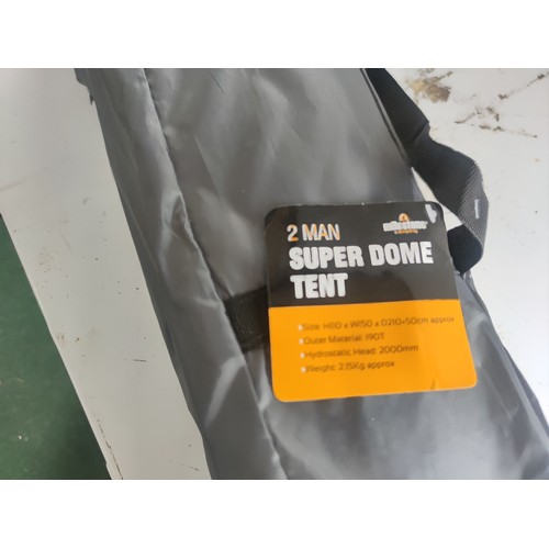 113 - As new two man Milestone superdome tent in good order with tags