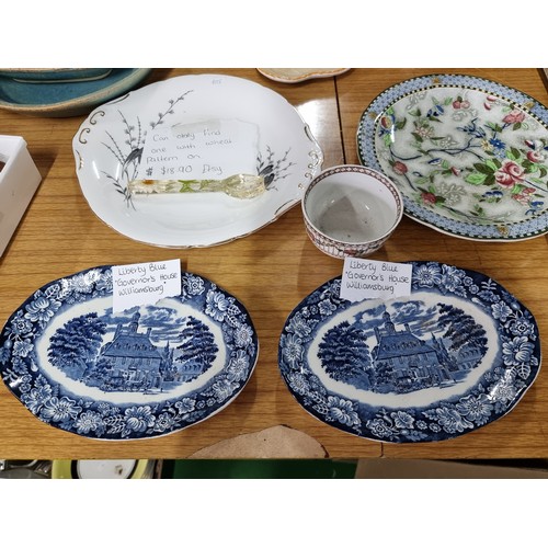 42 - A large collection of collectable china to include many pin dishes, Derby, Worcester, Carlton ware e... 