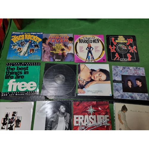 47 - A large collection of LP vinyl records mostly by female artists and compilations to include Erasure,... 