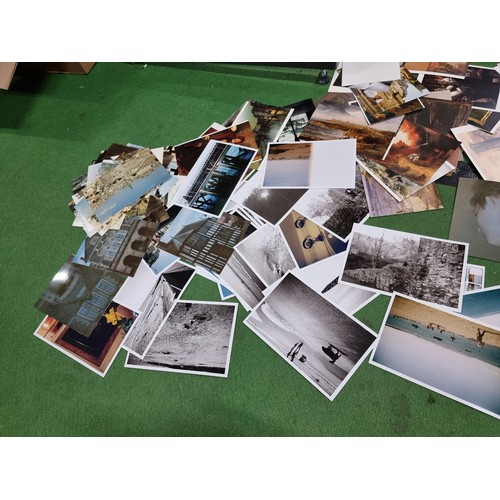 66 - A very large collection (box full) of various photographs and postcards covering various subjects in... 