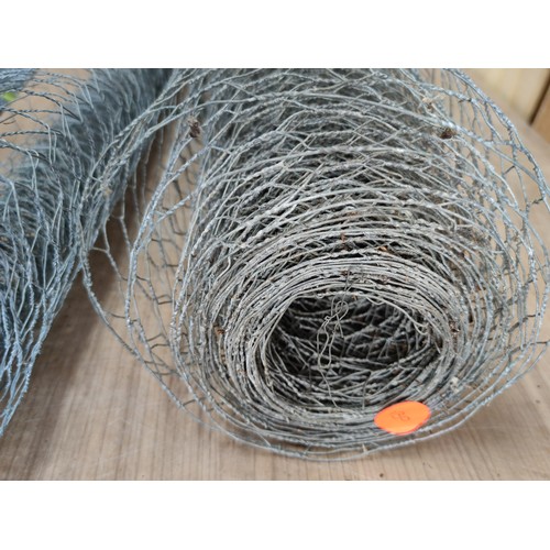 141 - 2 x rolls of chicken wire