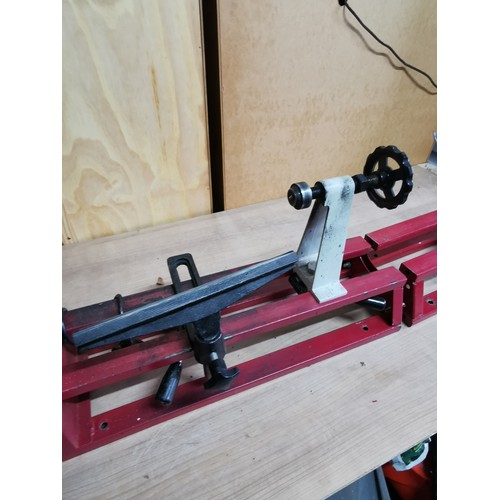 149 - LumberJack SWL350 Wood lathe starter kit electric complete with extension arm 370w good working orde... 