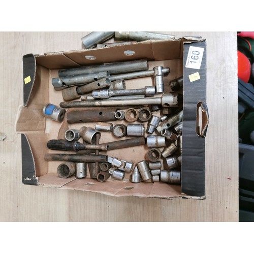 160 - Box of socket wrench's and socket spanners inc. a Throm torque wrench