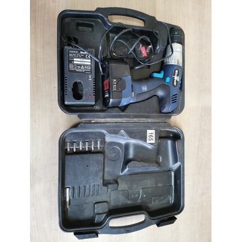 165 - Einhell BT-CD 18i blue cordless impact drill boxed with charger and battery