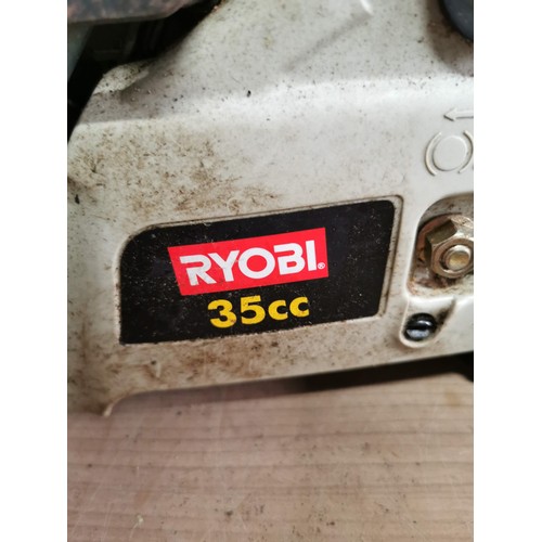 182 - Ryobi 35cc petrol chainsaw 16inch blade in full working order