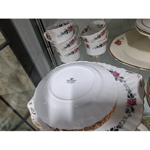 80A - A large comprehensive quantity of part/tea sets with various makers to include Crown Staffordshire, ... 