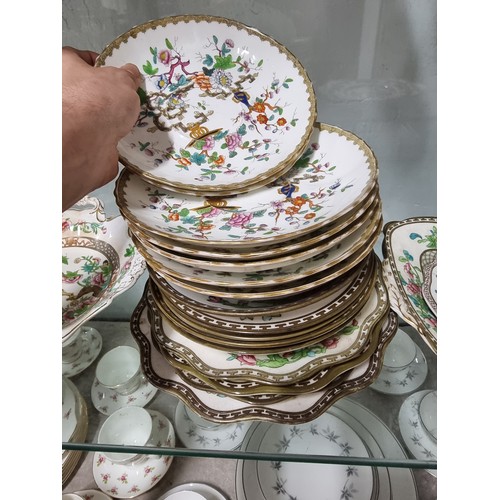 80A - A large comprehensive quantity of part/tea sets with various makers to include Crown Staffordshire, ... 