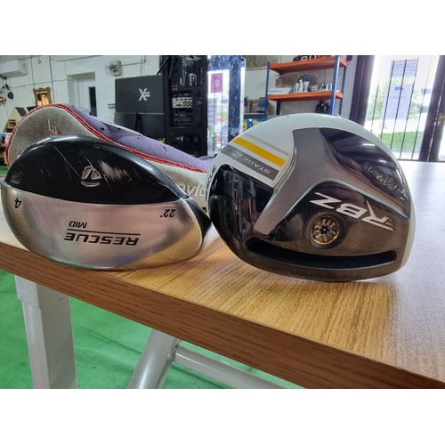 40 - 2x good quality left handed golf no4 woods, both by Taylormade one is RBZ stage 2, the other is a Re... 