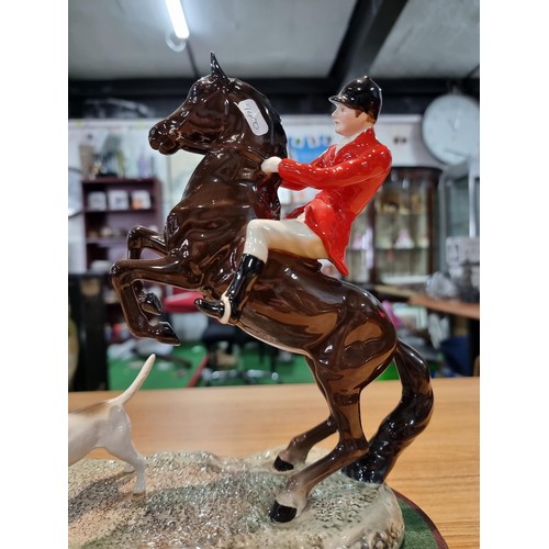 360 - A fine quality Beswick 'Tally Ho' hunting scene figure set 1994, for the Beswick centenary includes ... 