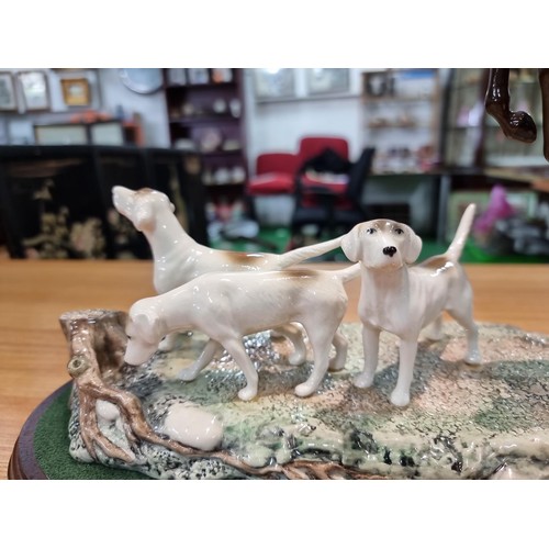 360 - A fine quality Beswick 'Tally Ho' hunting scene figure set 1994, for the Beswick centenary includes ... 
