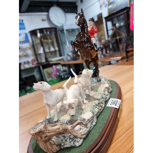 360 - A fine quality Beswick 'Tally Ho' hunting scene figure set 1994, for the Beswick centenary includes ... 