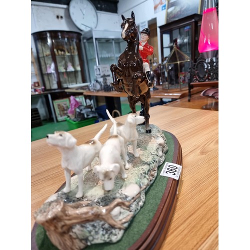 360 - A fine quality Beswick 'Tally Ho' hunting scene figure set 1994, for the Beswick centenary includes ... 