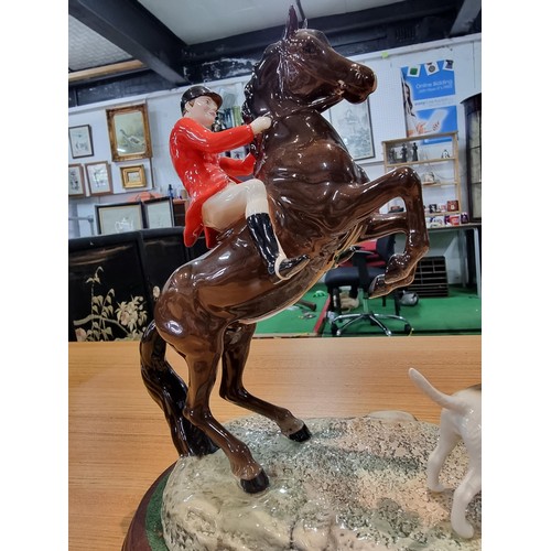 360 - A fine quality Beswick 'Tally Ho' hunting scene figure set 1994, for the Beswick centenary includes ... 