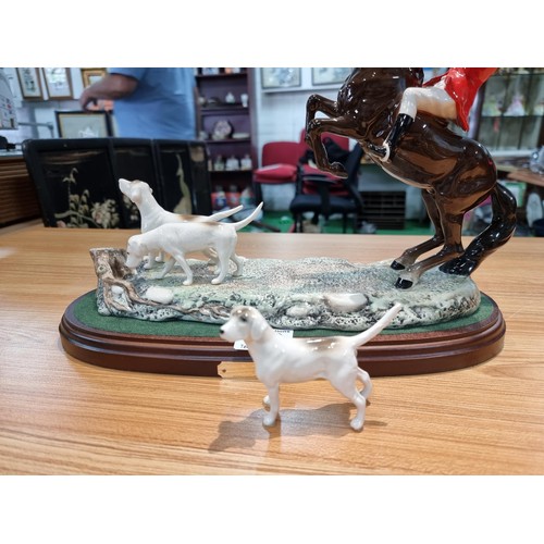360 - A fine quality Beswick 'Tally Ho' hunting scene figure set 1994, for the Beswick centenary includes ... 