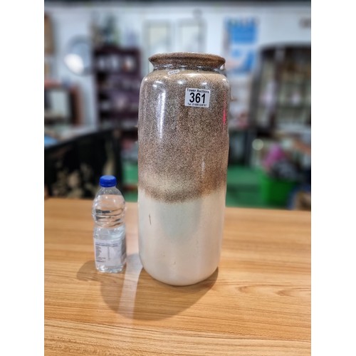 361 - A tall vintage west German vase in good clean condition with no damage, has a height of 41.5cm diame... 