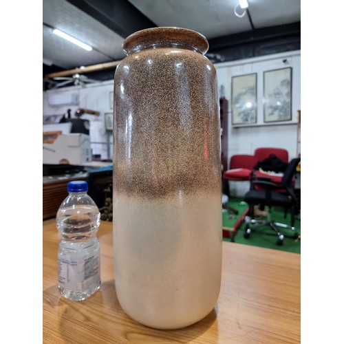 361 - A tall vintage west German vase in good clean condition with no damage, has a height of 41.5cm diame... 