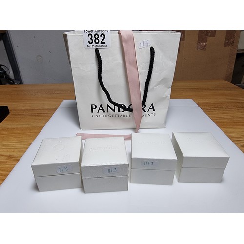 382 - A large collection of various charms including a genuine Pandora silver part charm marked 925 ALE al... 