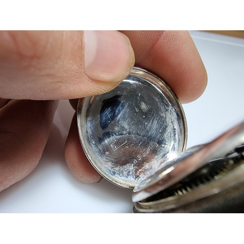 388 - A pretty 925 silver fob watch, winds from the crown, marked inside for Cuivre along with two 925 sil... 
