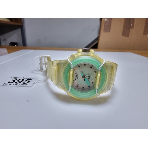395 - A ladies Casio Baby-G watch (1395) In good clean condition, requires a new battery.