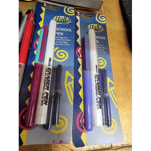 398 - A large collection of various collectable pens including a new and sealed Parker double pen set, a n... 