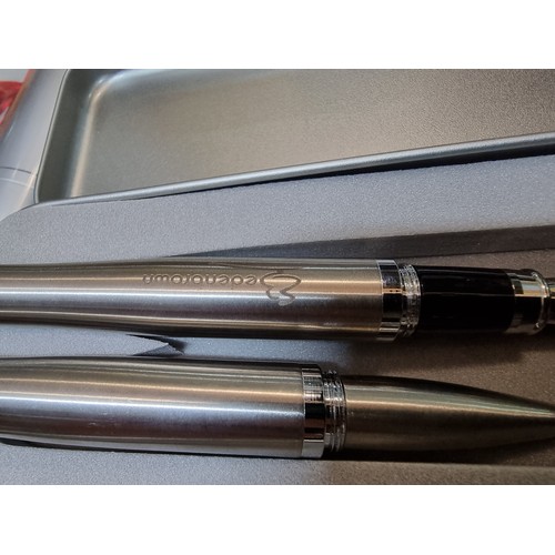 398 - A large collection of various collectable pens including a new and sealed Parker double pen set, a n... 