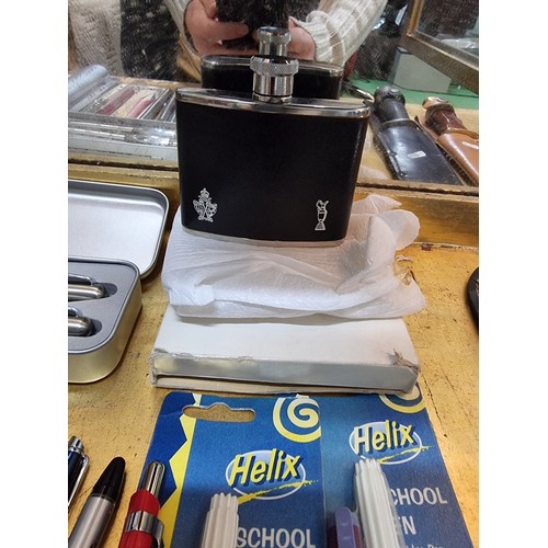 398 - A large collection of various collectable pens including a new and sealed Parker double pen set, a n... 