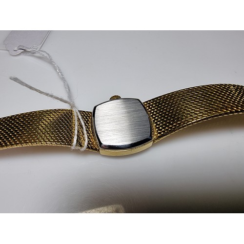410 - A good quality unused ladies gold plated wrist watch by Montine of Switzerland with a wind up moveme... 