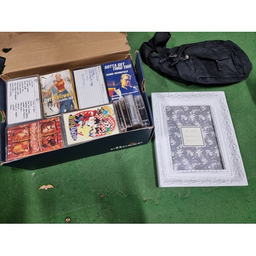 465 - A box full of various collectables including a set of cased beats by dr.dre headphones, a box full o... 