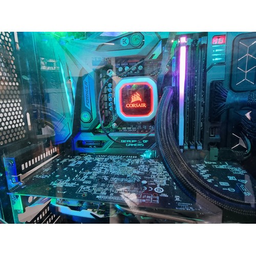 01 - A complete comprehensive gaming pc setup. To include a cube custom gaming PC in cube coolmaster case... 
