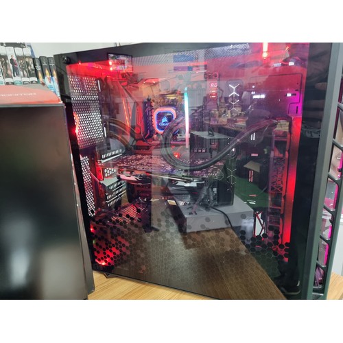 01 - A complete comprehensive gaming pc setup. To include a cube custom gaming PC in cube coolmaster case... 