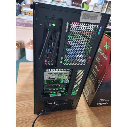 01 - A complete comprehensive gaming pc setup. To include a cube custom gaming PC in cube coolmaster case... 