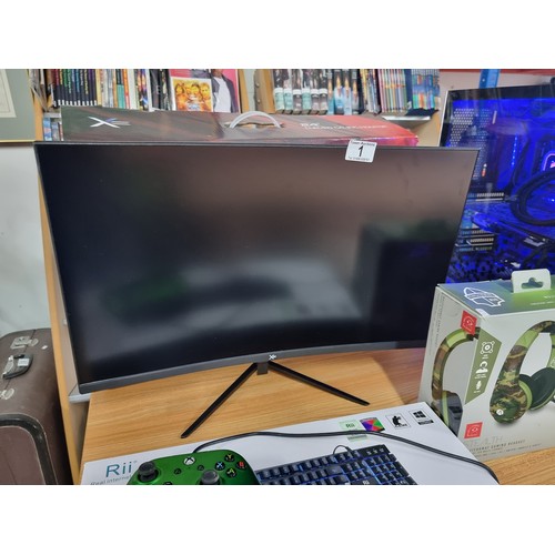 01 - A complete comprehensive gaming pc setup. To include a cube custom gaming PC in cube coolmaster case... 