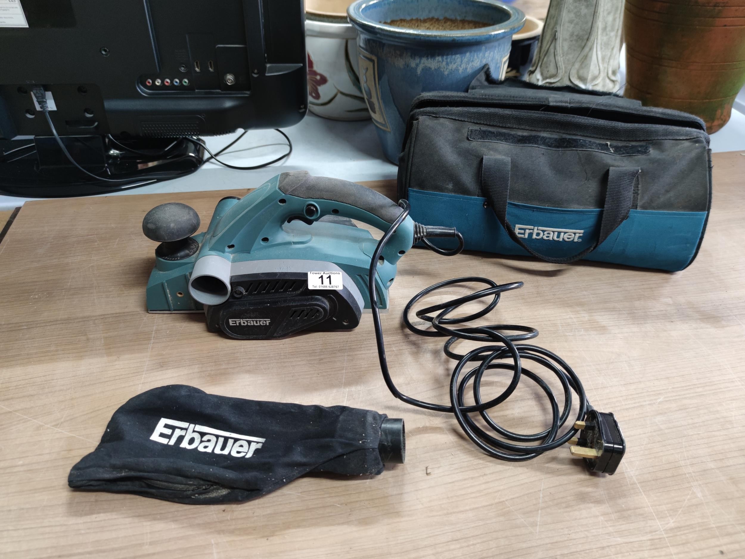 Erbauer cheap cordless planer