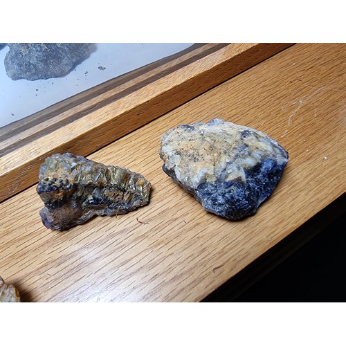 20J - A large collection of rare specimens of Blue John fluorite, Blue John is only found in 1 place in th... 