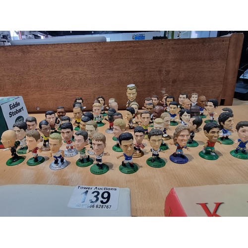 139 - A large collection of approx 55x miniature football figurines by Corinthian  dated between 1999-2004... 